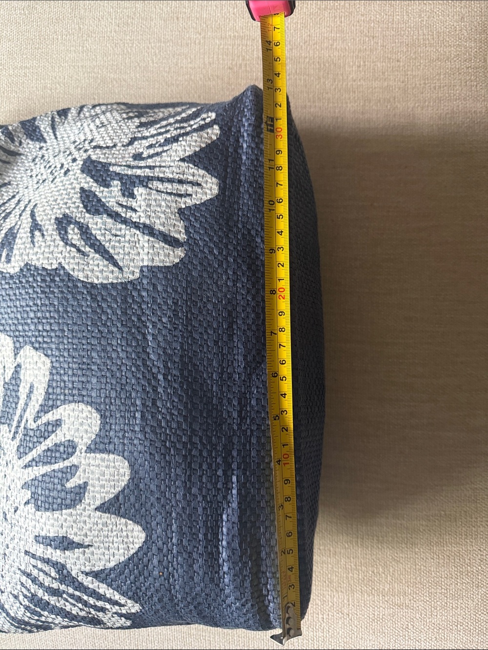 Navy Floral Rope-Handle Tote Bag - Picture 3 of 7